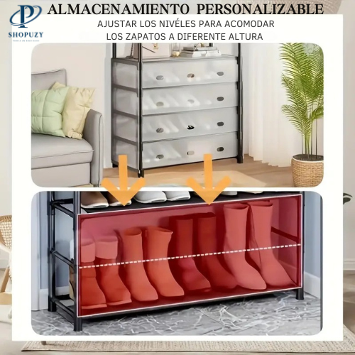 SHOEBOX™ ESTANTE PARA ZAPATOS Y COLGADORES