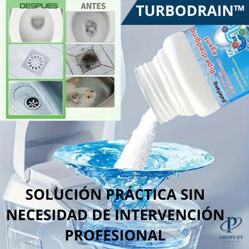 TURBODRAIN™ POLVO DESTAPA CAÑERIAS Y TUBERIAS