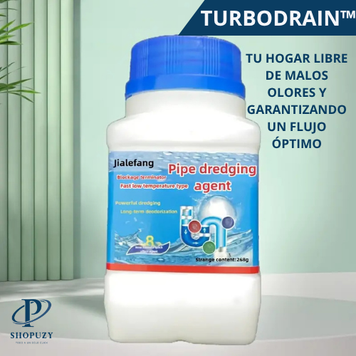 TURBODRAIN™ POLVO DESTAPA CAÑERIAS Y TUBERIAS