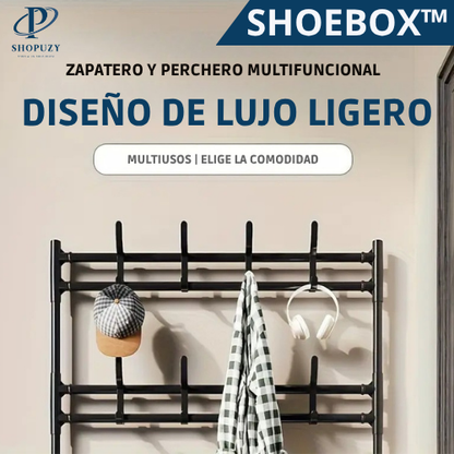 SHOEBOX™ ESTANTE PARA ZAPATOS Y COLGADORES