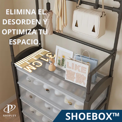 SHOEBOX™ ESTANTE PARA ZAPATOS Y COLGADORES
